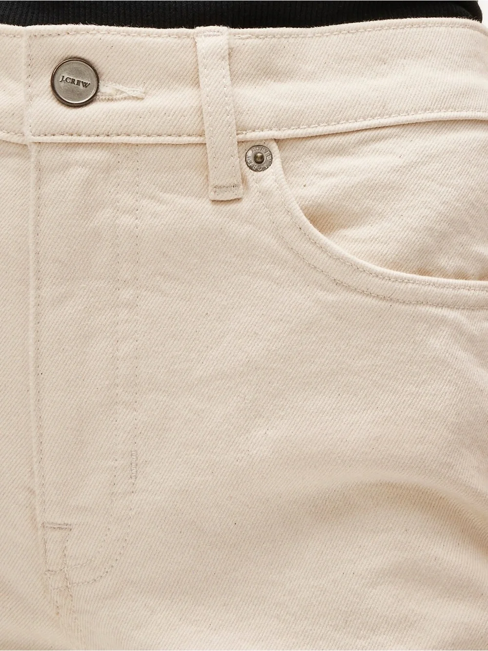 J. Crew Everyday Wide-Leg High-Rise Jeans in Cream